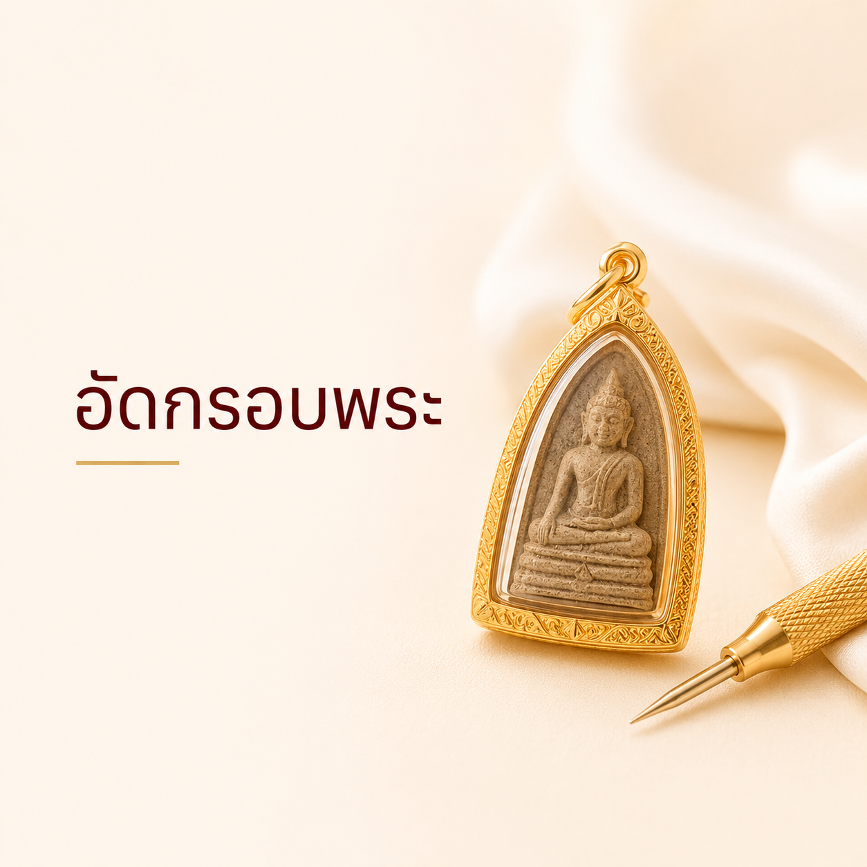 อัดกรอบพระ
